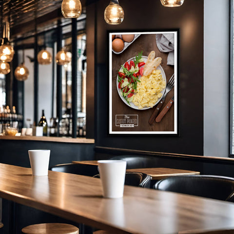 🖼️ How to Design and Print Custom Posters That Boost Your Restaurant or Café’s Brand