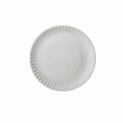 White Uncoated Paper Plate