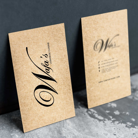 Brown Kraft Business Cards