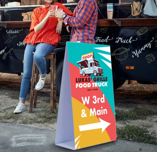 Corrugated A-Frame Signs – Goboxad