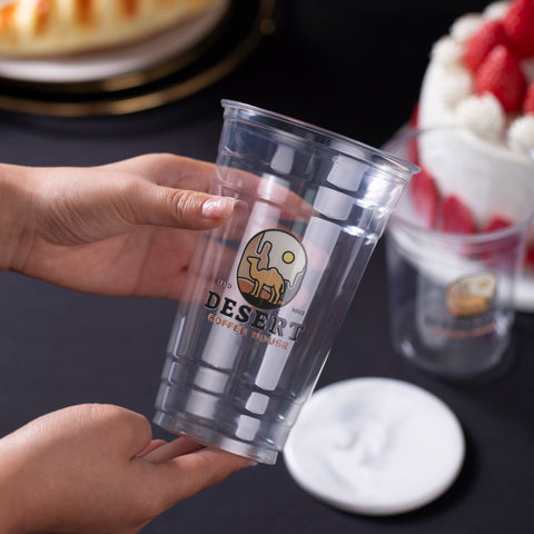 Custom Clear Plastic PET Cups