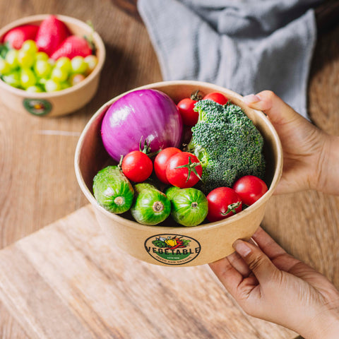 Custom Paper Salad Bowls