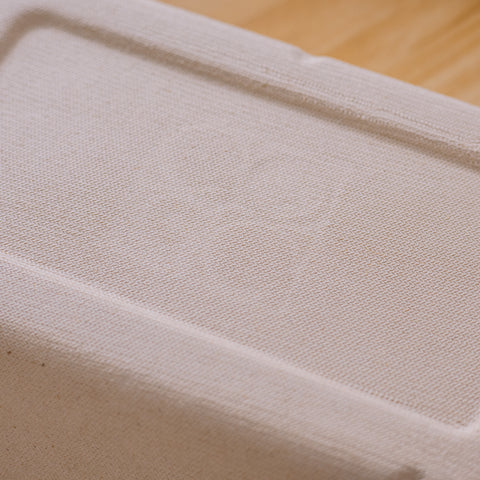 Eco-Friendly Compostable Rectangular Containers with Lids - 300 sets/case