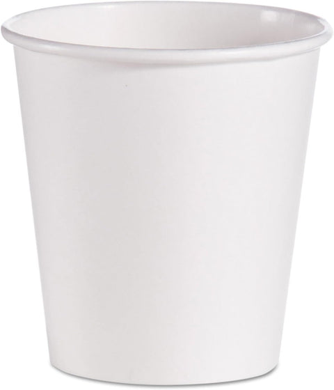 White Poly Paper Hot Cups