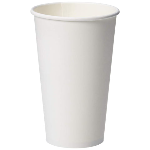 White Poly Paper Hot Cups