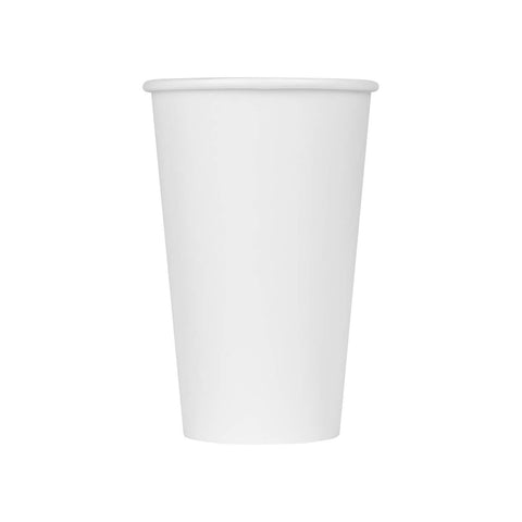 White Poly Paper Hot Cups