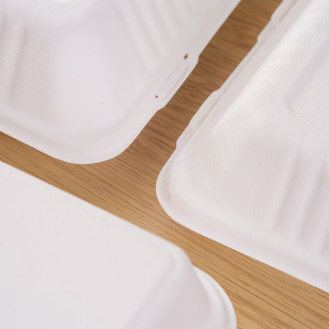 Compostable Sugarcane / Bagasse 1 Compartment Take-Out Box