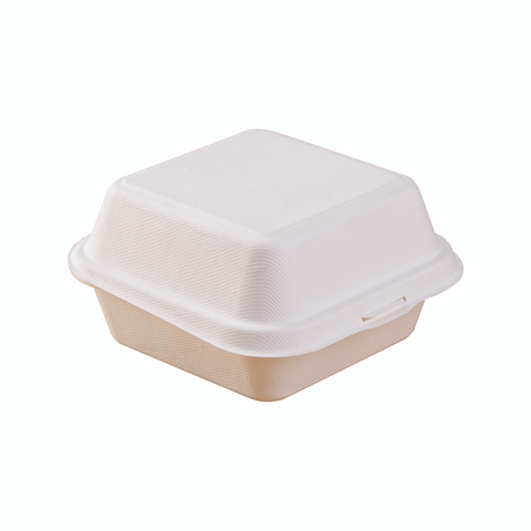 Compostable Sugarcane / Bagasse 1 Compartment Take-Out Box