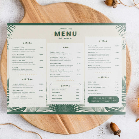 Common Menus