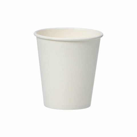 White Poly Paper Hot Cups